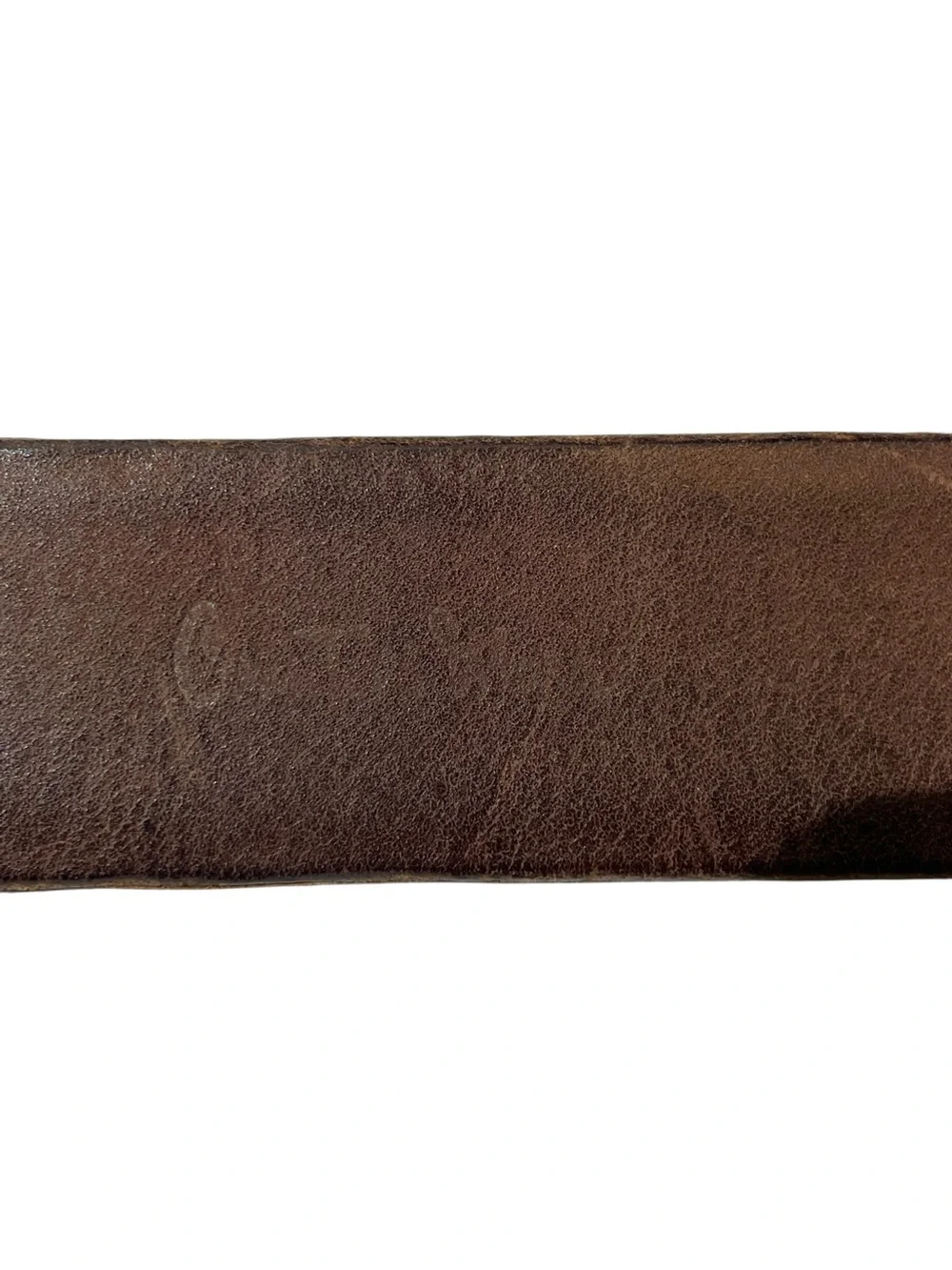 VINTAGE GENUINE LIZARD Brown Men's Sz 34 Western Belt Leather Southwestern